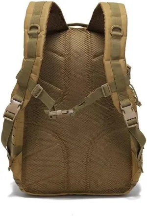 Tactical Backpack Military Molle Hiking 36-55L Outdoor camouflage bag waterproof tactical army green
