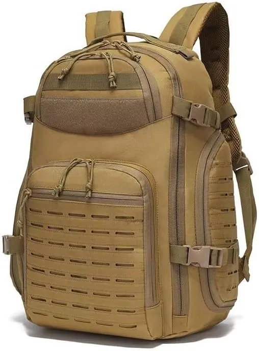 Tactical Backpack Military Molle Hiking 36-55L Outdoor Camouflage Bag Waterproof Tactical Black