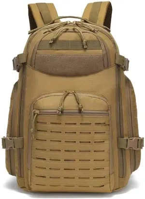 Tactical Backpack Military Molle Hiking 36-55L Outdoor camouflage bag waterproof tactical khaki