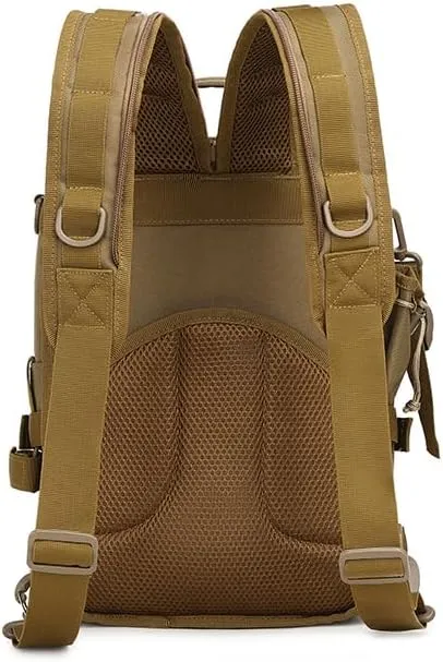 Tactical Backpack Military Molle Hiking 36-55L Outdoor mountaineering bag trekking touring fishing brown