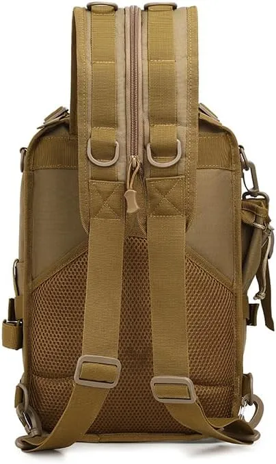 Tactical Backpack Military Molle Hiking 36-55L Outdoor mountaineering bag trekking touring fishing brown