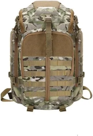 Tactical Backpack Military Molle Hiking 36-55L Outdoor Multifunctional Men's Mountaineering Camouflage