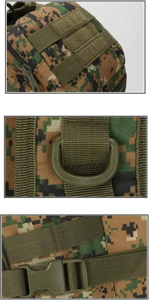 Tactical Backpack Military Molle Hiking 36-55L Tactical Bag Outdoor Camouflage Hiking Bag in Clay Color