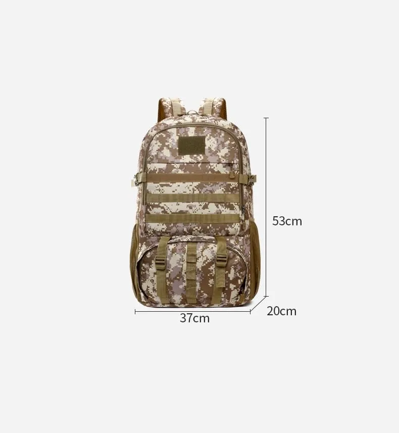 Tactical Backpack Military Molle Hiking 36-55L Tactical camouflage outdoor sports camouflage bag hiking army green