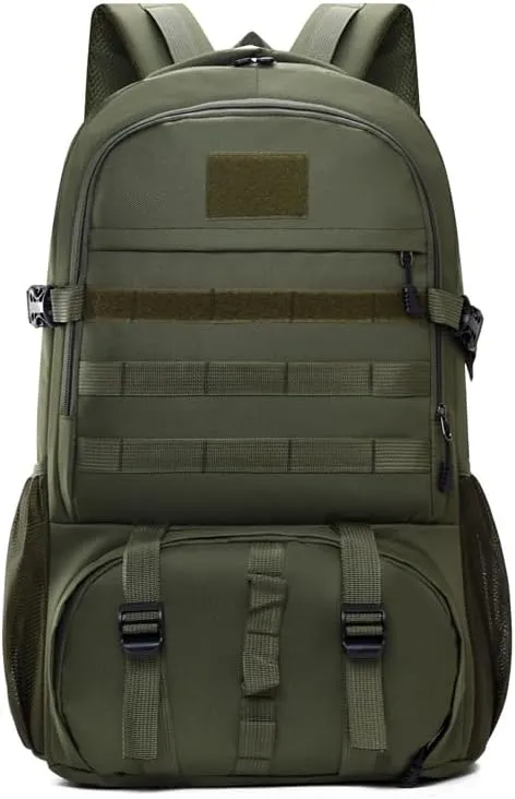 Tactical Backpack Military Molle Hiking 36-55L Tactical camouflage outdoor sports camouflage bag hiking army green