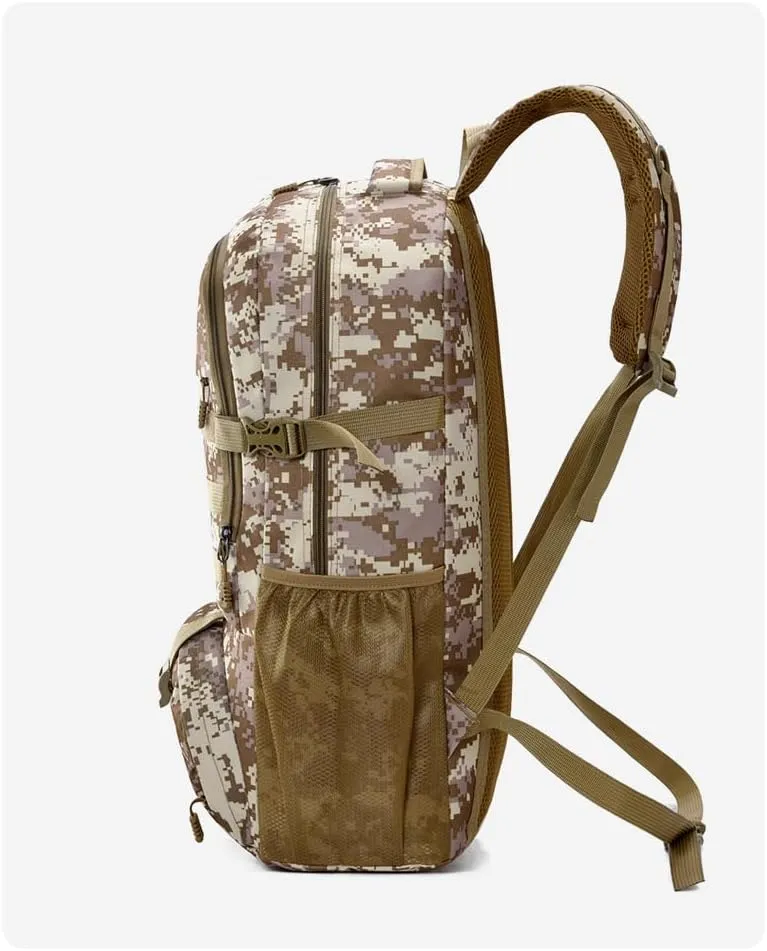 Tactical Backpack Military Molle Hiking 36-55L Tactical camouflage outdoor sports camouflage bag hiking army green