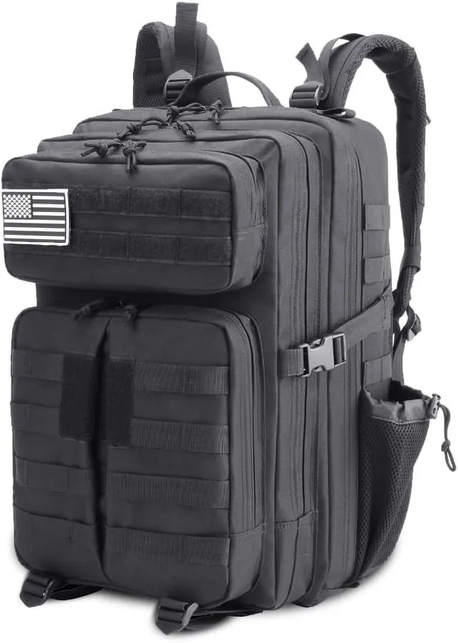 Tactical Backpack Military Molle Hiking 45L Outdoor Bag Sports Bag Field Tactical Army Green