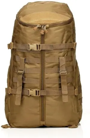 Tactical Backpack Military Molle Hiking 56-75L Assault tactical outdoor hiking bag camping camouflage bag mud color