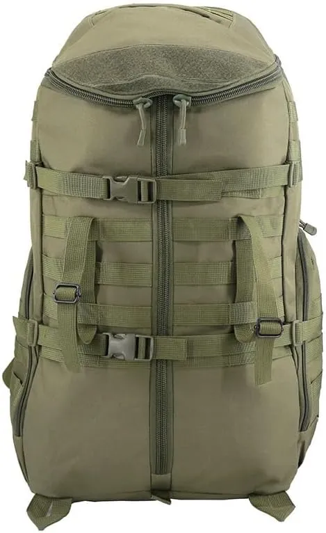 Tactical Backpack Military Molle Hiking 56-75L Assault Tactical Outdoor Mountaineering Bag Camping Camouflage Bag Green