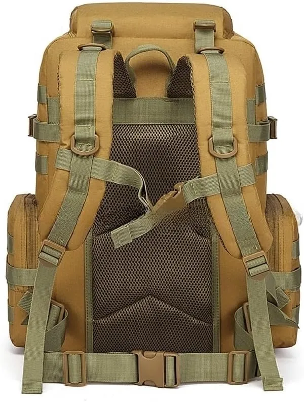 Tactical Backpack Military Molle Hiking 56-75L Military Fan Outdoor Hiking Mountaineering Bag Tactical Bag Army Green