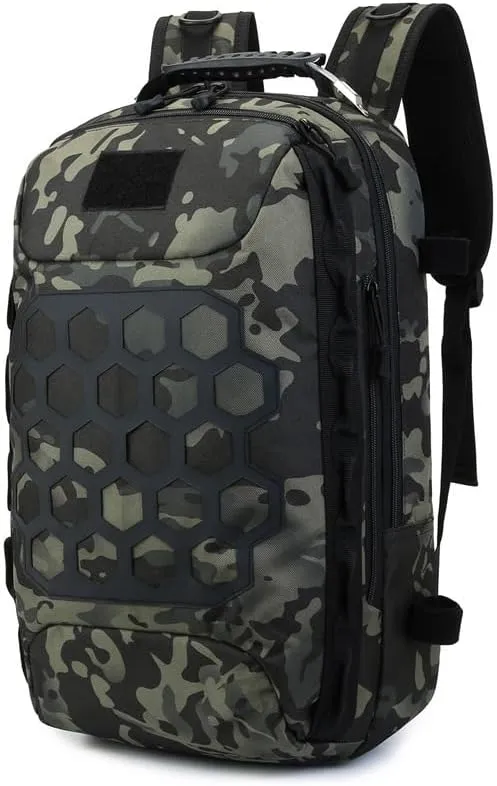 Tactical Backpack Military Molle Hiking Lure Outdoor Mountaineering Travel Sports Multifunctional Tactical Bag Camouflage