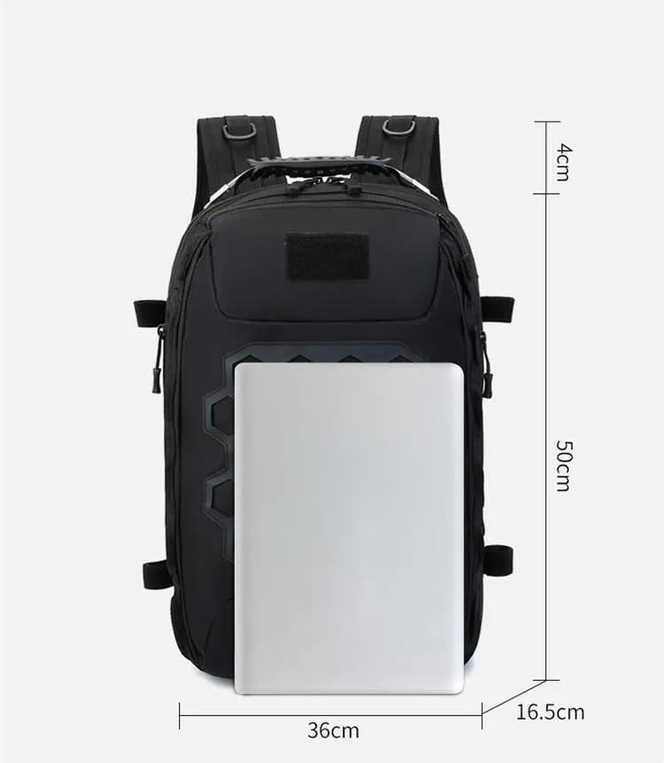 Tactical Backpack Military Molle Hiking Lure Outdoor Mountaineering Travel Sports Multifunctional Tactical Bag Night Camouflage