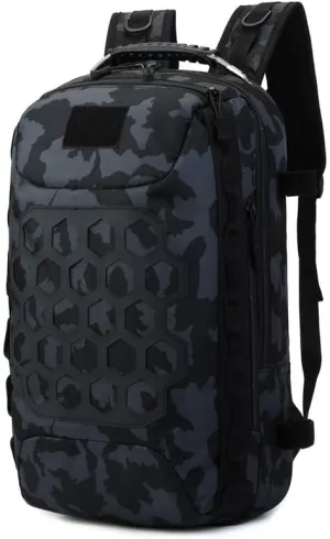 Tactical Backpack Military Molle Hiking Lure Outdoor Mountaineering Travel Sports Multifunctional Tactical Bag Night Camouflage