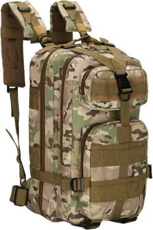 Tactical Backpack, Oxford Fabric Tactical Bag with Multi-Pockets, Waterproof Survival Backpack with Expandable Capacity for Outdoor, Hiking, Travel and Fitness, Tactical Backpack