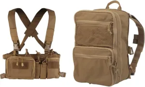 Tactical Chest Rig with Multi-Pockets   Tactical MOLLE Day Pack