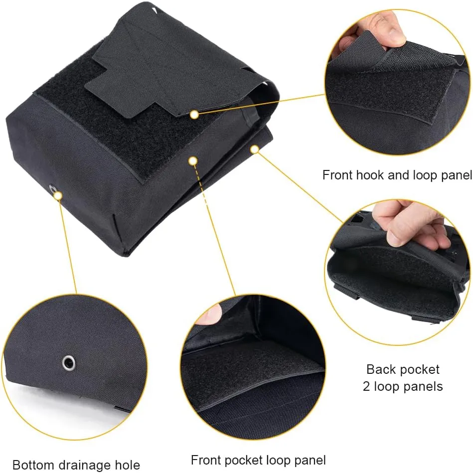 Tactical Dump Pouch 5.56 7.62MM Magazine Pouch Molle Mag Pouches Multi-Use GP Storage Bag for Tactical Belts Vests Backpacks
