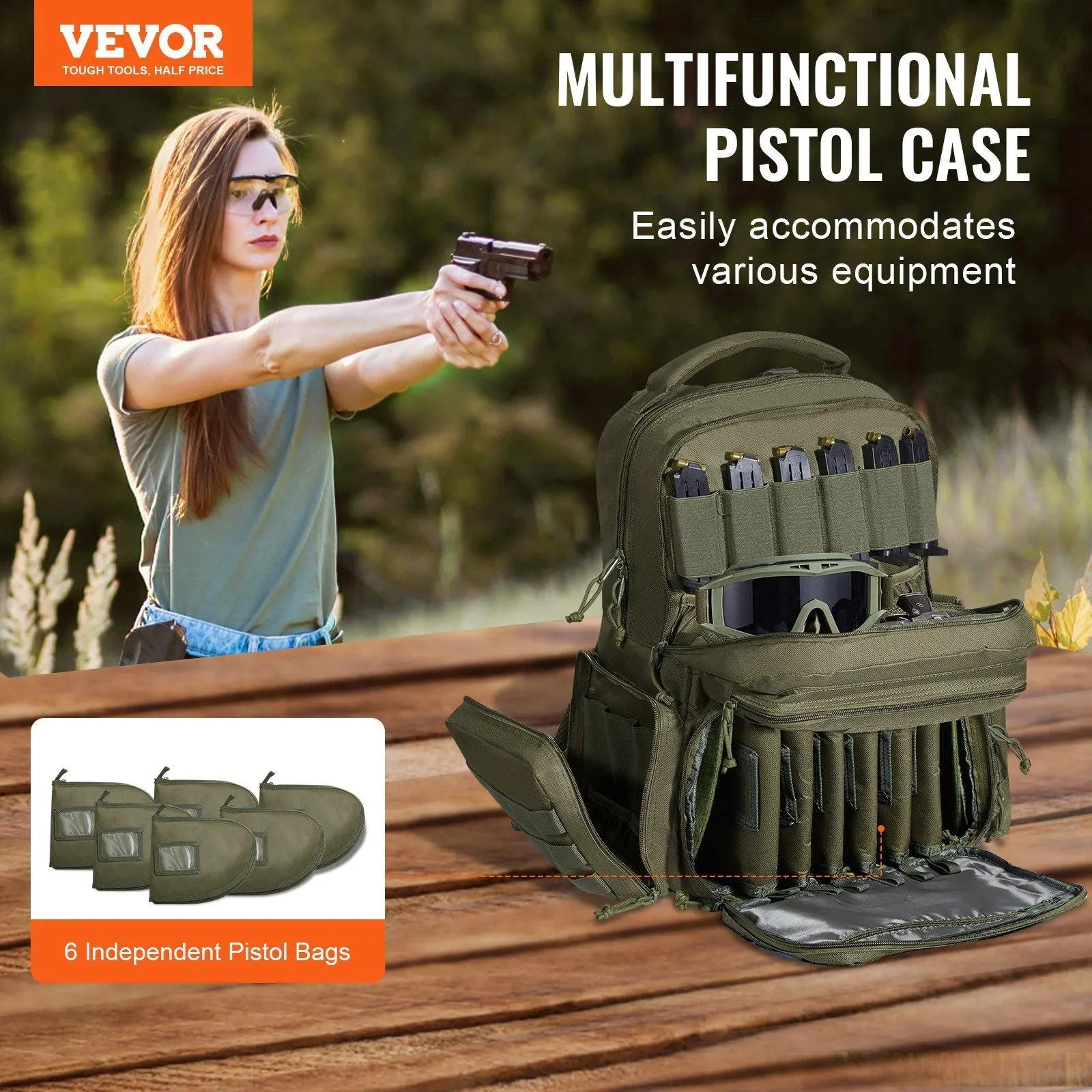 Tactical Handgun Range Backpack