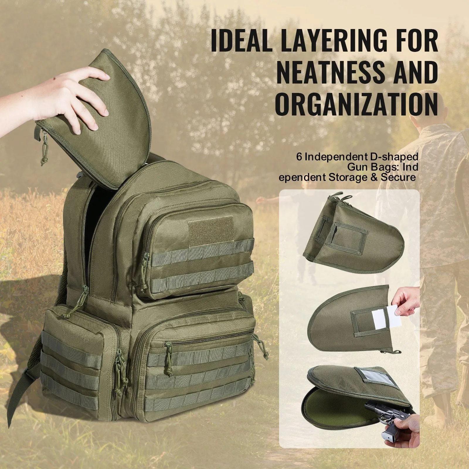 Tactical Handgun Range Backpack