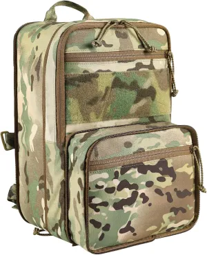 Tactical Hydration Pack for 2L Hydration Water Bladder, Expandable Backpack for Chest Rig and Tactical Vest