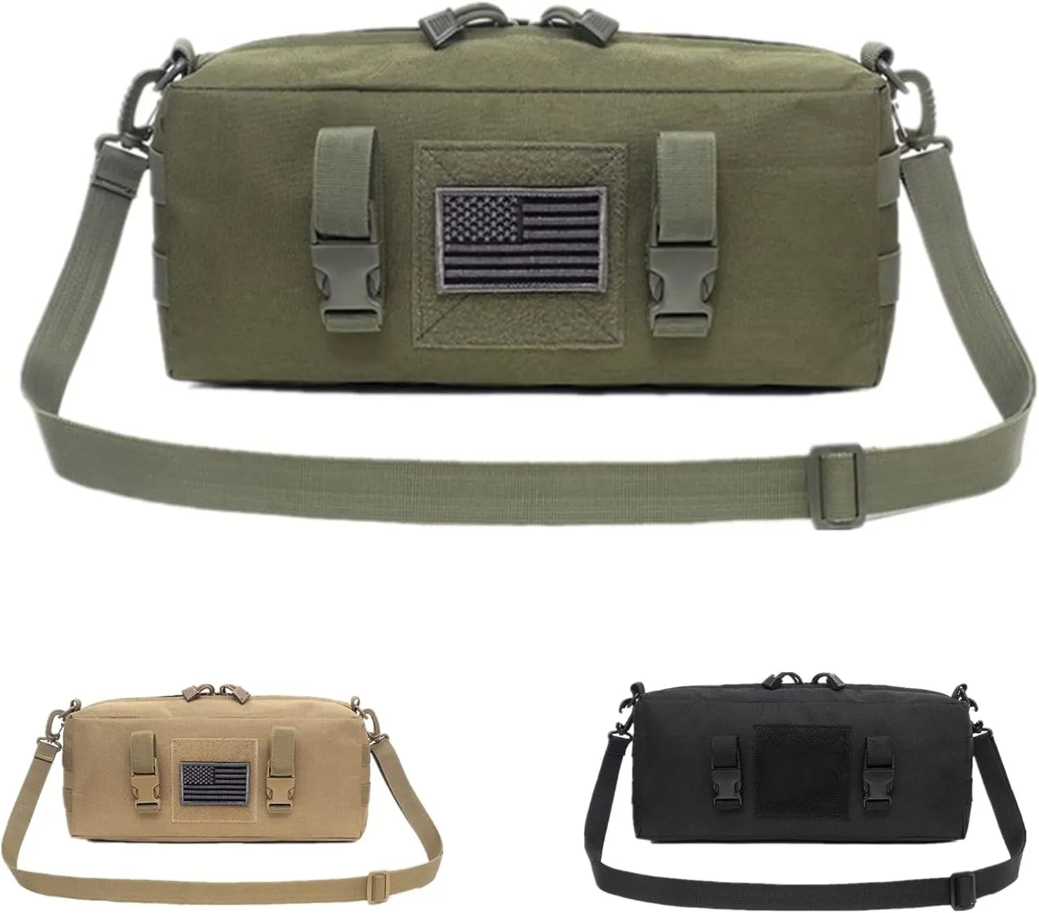 Tactical Large Molle Pouch Multi-Purpose Adimin Utility Pouches with Shoulder Strap for Travel Outdoor