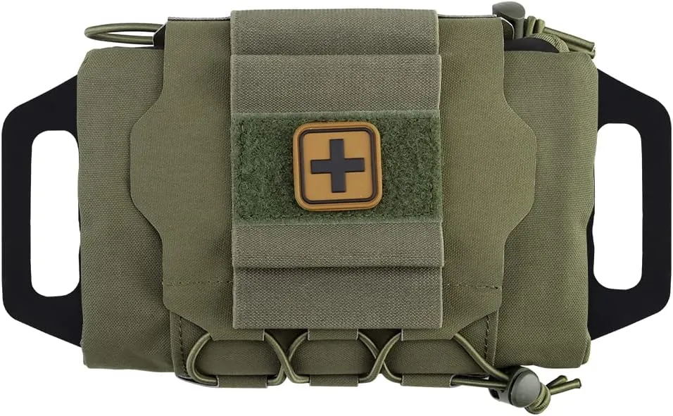 Tactical Molle First Aid Pouch Two Piece System Micro Med kit Hiking Hunting Bag