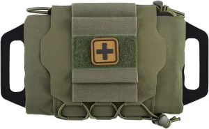 Tactical Molle First Aid Pouch Two Piece System Micro Med kit Hiking Hunting Bag