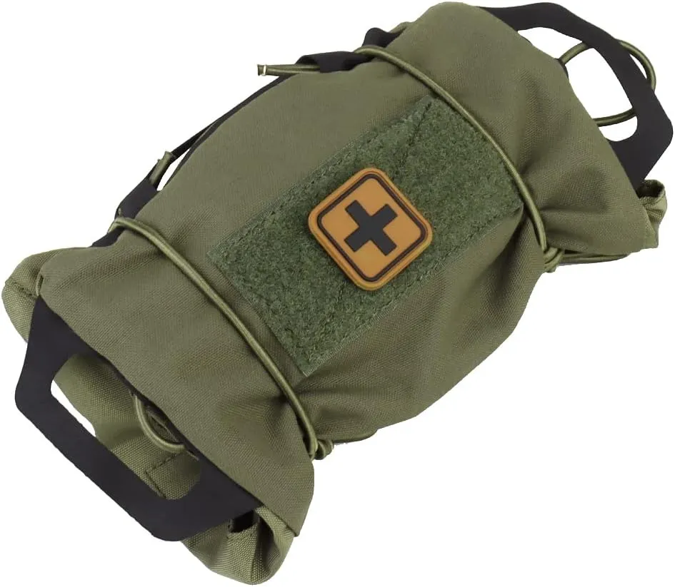 Tactical Molle First Aid Pouch Two Piece System Micro Med kit Hiking Hunting Bag