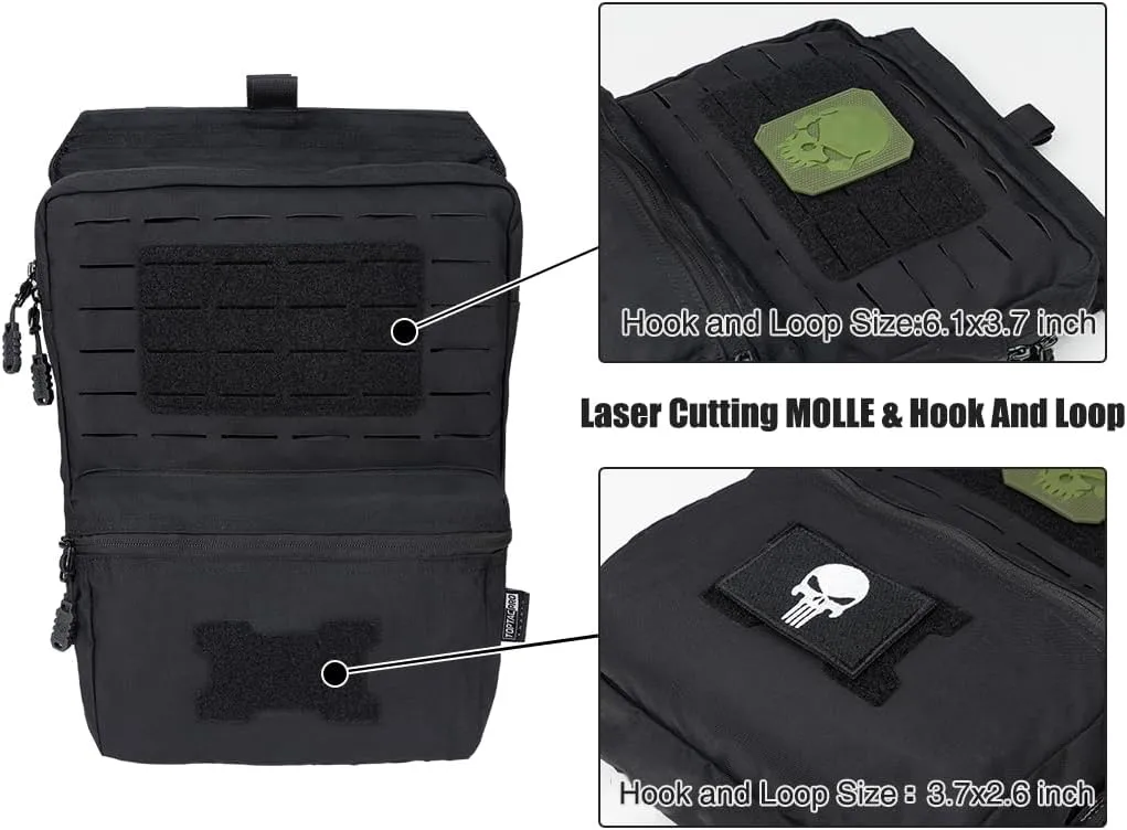 Tactical MOLLE Hydration Pack for 2L Hydration Water Bladder Hydration Bag 500D Nylon