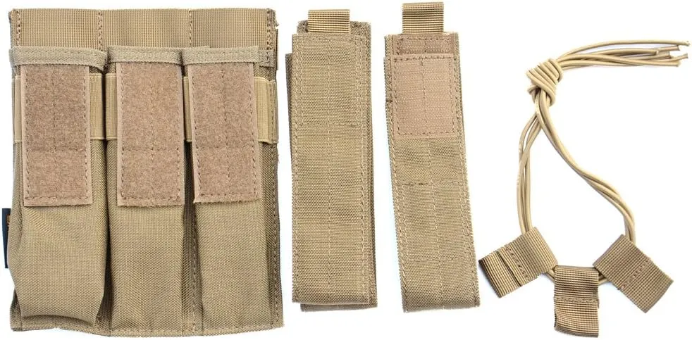 Tactical Molle Magazine Pouch, Kriss Tactical Pistol Triple Mag Pouch, Multi-use