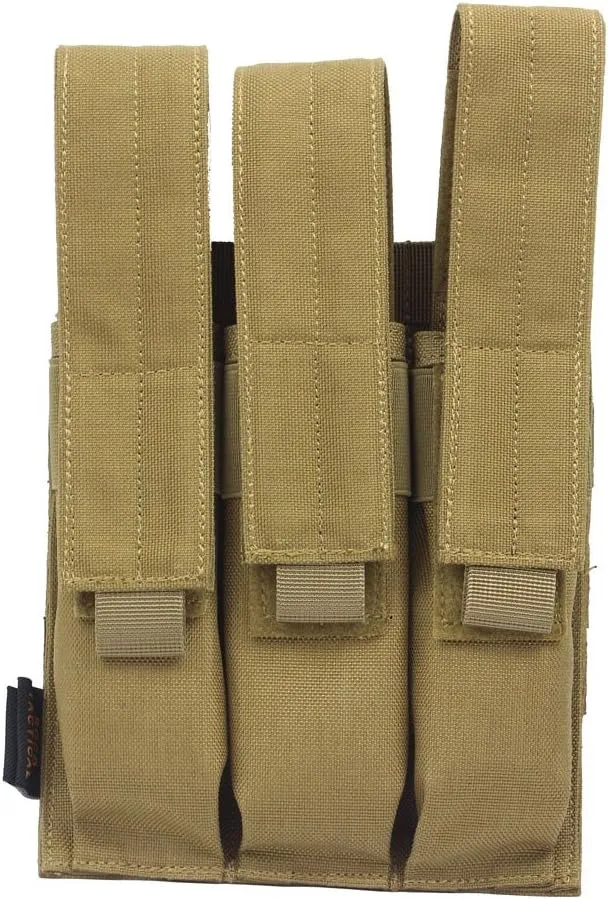 Tactical Molle Magazine Pouch, Kriss Tactical Pistol Triple Mag Pouch, Multi-use