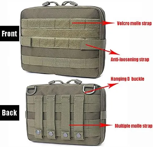 Tactical Molle Pouch Medical EDC Emergency Waist Bag Hunting Utility Tools Backpack Fanny Pack First Aid Kit