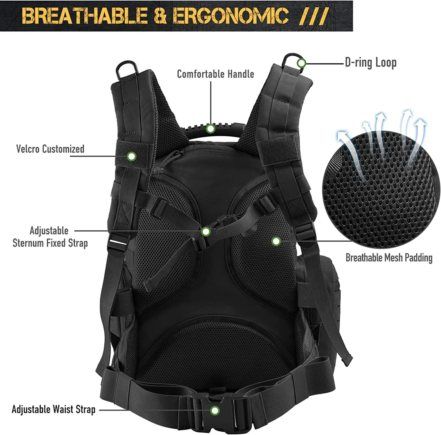 Tactical Range Backpack for Handgun and Ammo Storage
