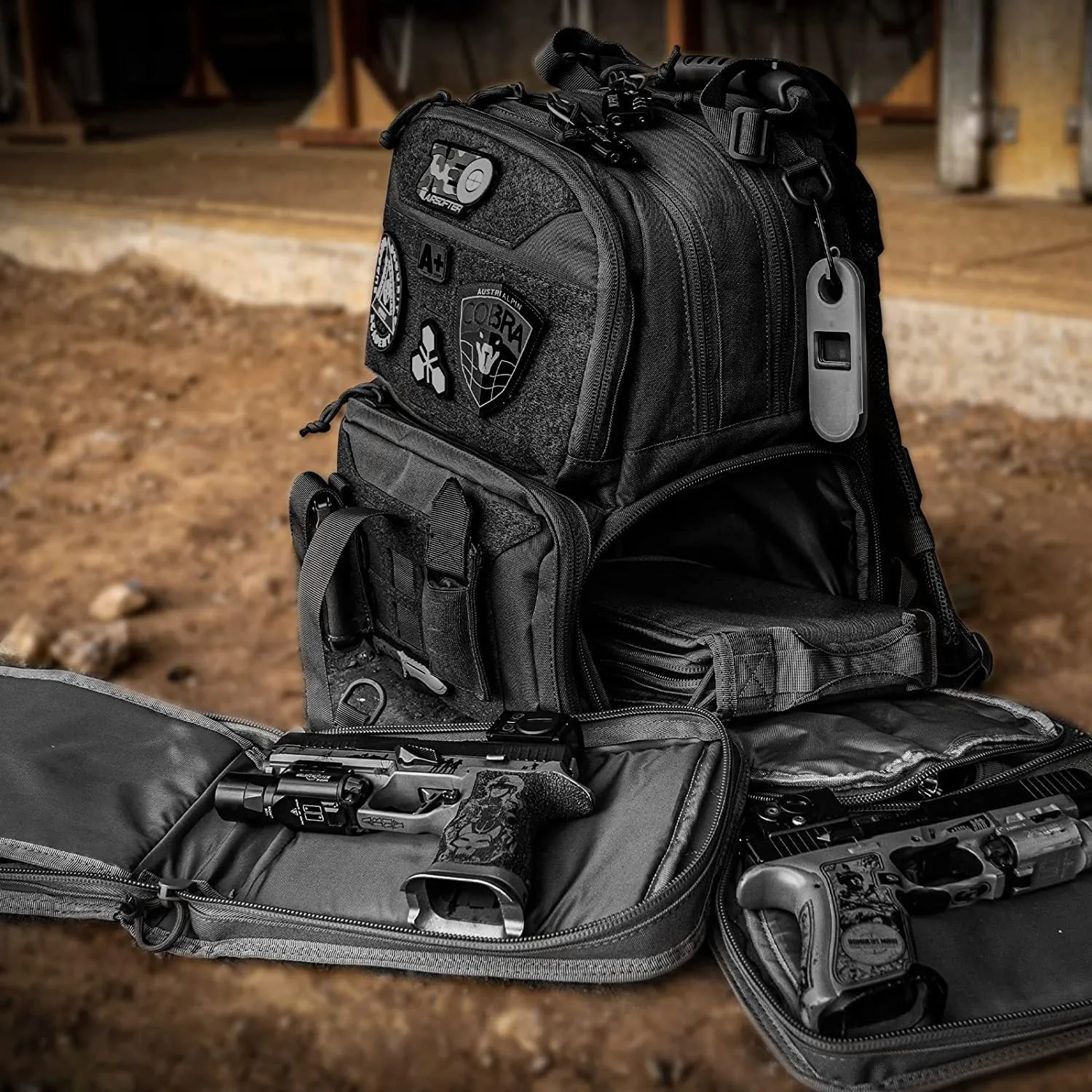 Tactical Range Backpack for Handgun and Ammo Storage