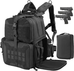 Tactical Range Backpack for Handgun and Ammo Storage