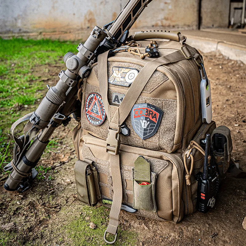 Tactical Range Backpack with Multiple Compartments for Enhanced Organization