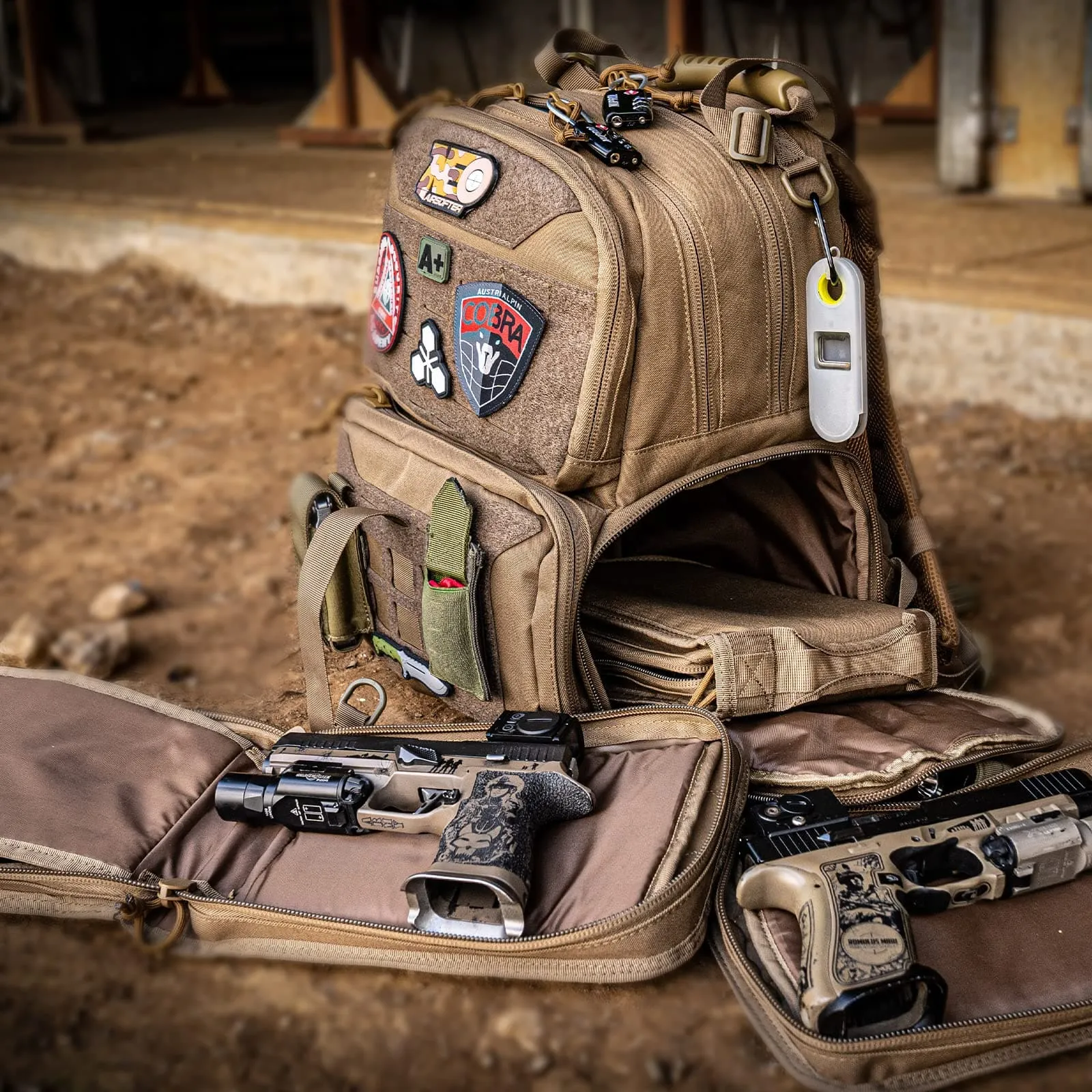 Tactical Range Backpack with Multiple Compartments for Enhanced Organization