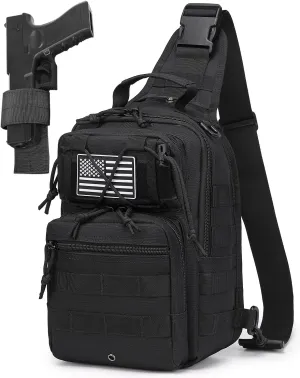 Tactical Sling Backpack Military Crossbody Bag Pack for Mens One Shoulder Holster Sling Bag 10L