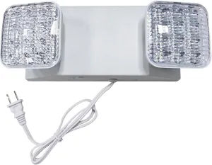 TANLUX LED Emergency Lights with Battery Backup, Commercial Emergency Light Fixtures for Business Home Power Failure Emergency Exit Sign Lighting with 1.0 Meter Plug in Cord AC120V UL Listed