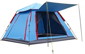 Tarpaulin 3-4-6 Outdoor Family Tent Suite Outdoor Double Floor Camping Tent Set Tent