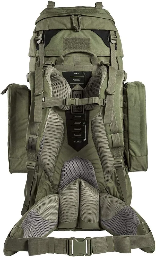 Tasmanian Tiger Range Tactical Backpack MKII - Modular 100-Liter X1 Carrying System with MOLLE System and Detachable Daypack, Olive