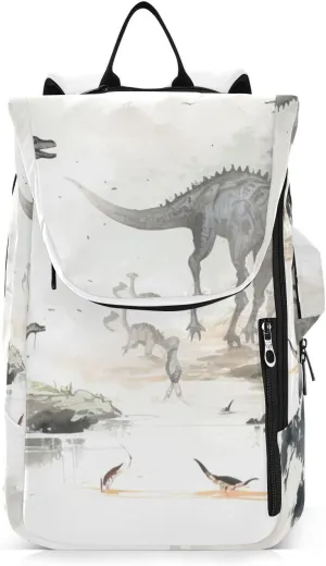 Tennis Bag Tennis Backpack for Women Men, Tennis Bag Holds 2 Rackets, Pickleball Paddles Balls, Badminton Squash, Chinese Painting Dinosaur (4)
