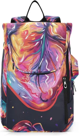 Tennis Bag Tennis Backpack for Women Men, Tennis Bag Holds 2 Rackets, Pickleball Paddles Balls, Badminton Squash, Heart (2)