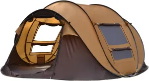 Tent Automatic Pop-up Tent,3-4 Person Outdoor Instant Setup Tent 4 Season Waterproof Tent for Hiking,Camping,Travelling