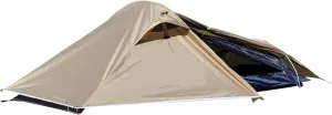 Tent Backpacking Tent 1 Person Ultralight Aluminum Pole Stormproof Camping Tent Suitable Four Seasons Single Person Tent Lightweight (Color : Black)
