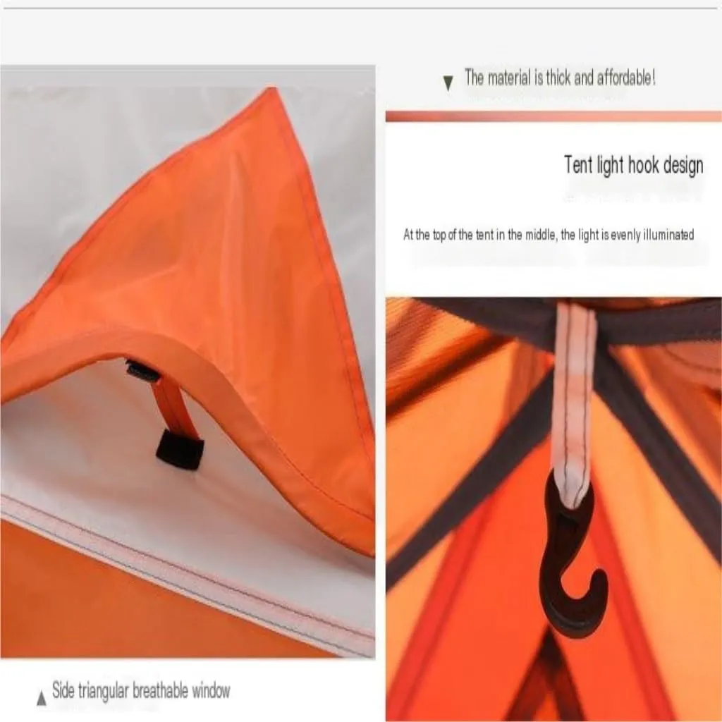 Tent Double Outdoor Four-Season Tent Double-Layer Aluminum Pole Windproof and Rainproof Camping Portable Tent Outdoor Tent