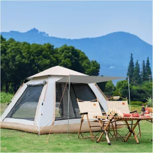 Tent Family 4 People Sun Protection Big Tent Stable Sturdy Family Tents for Hiking Backpacking