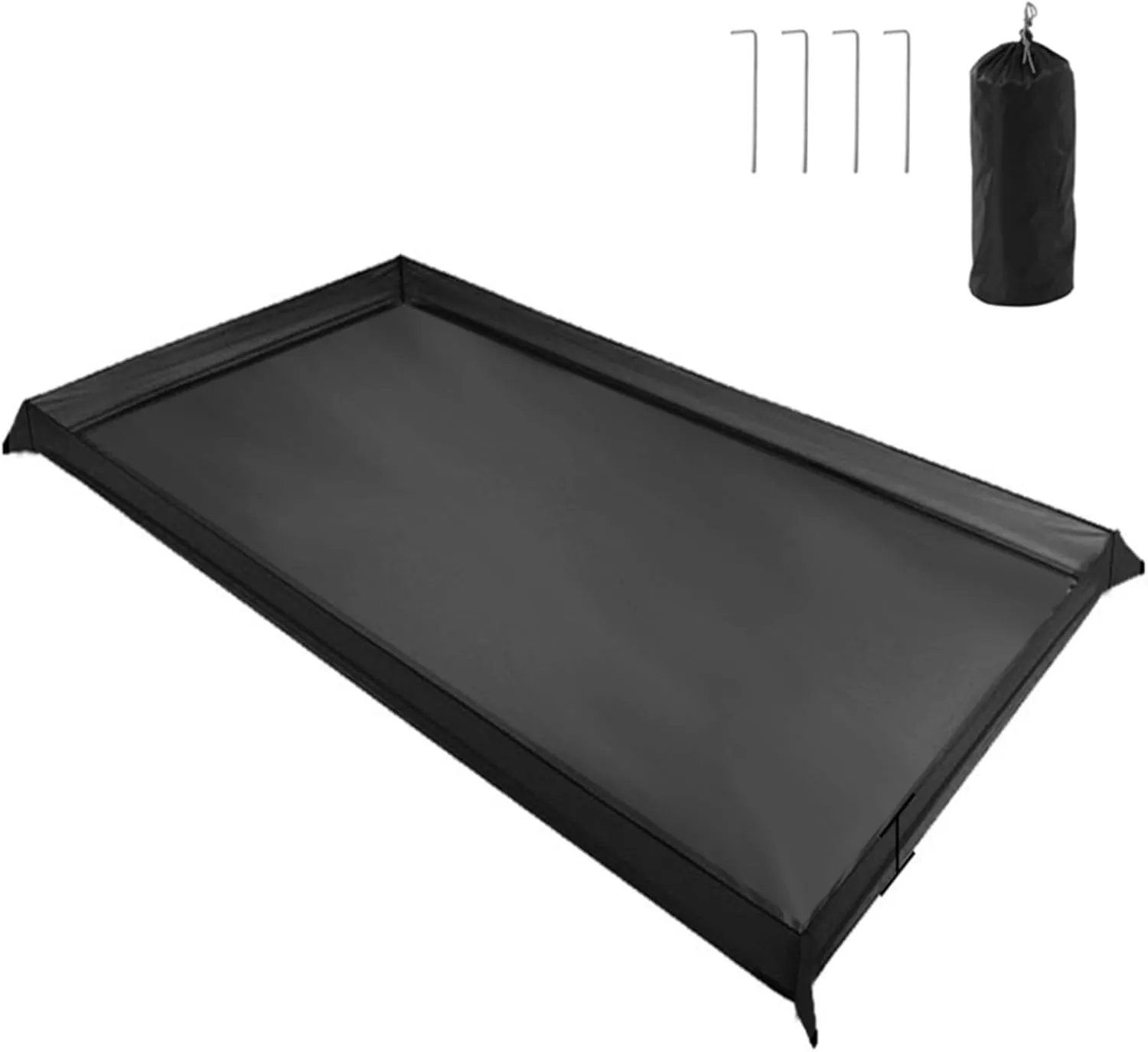Tent Footprint,Waterproof Camping Tent Tarps Ultralight Bathtub Ground Sheet Mat With Drawstring Bag For Ground Camping Hiking(200x180cm)