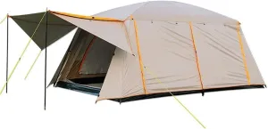 Tent Outdoor Two-Room One-Living Room Large Space Camping Equipment Camping Portable Folding Rainproof Park Picnic