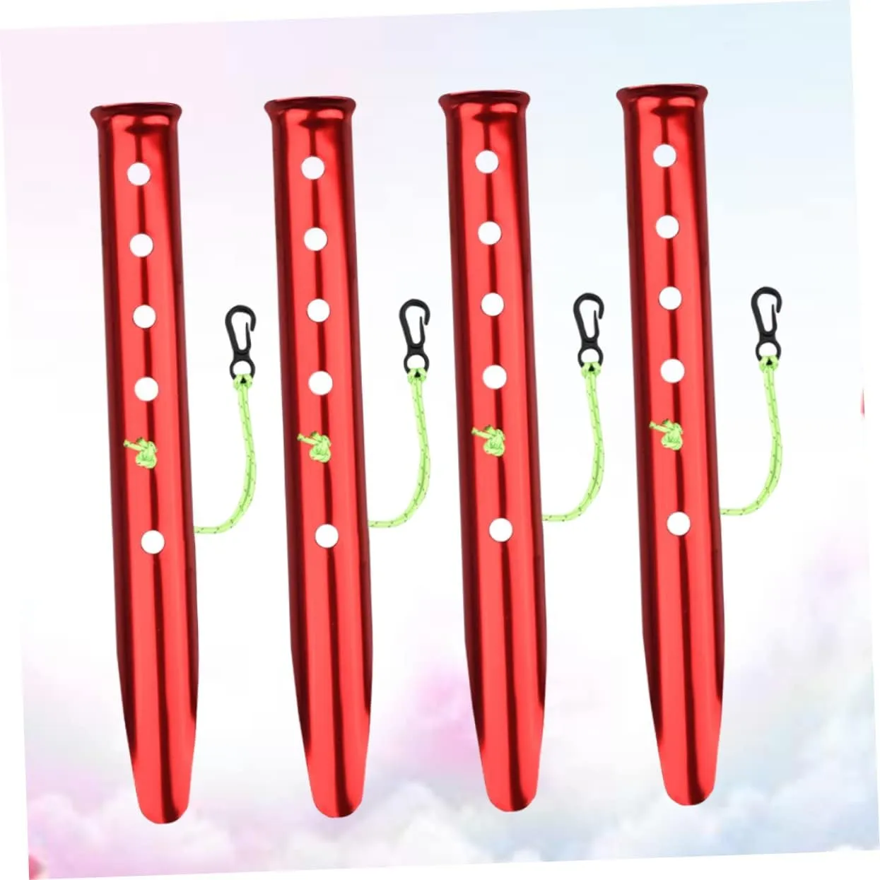 Tent Pegs,Hard Ground Camping Pegs for Tent,4pcs Tent Nail Ground Anchors Heavy Duty Tarp Tent Aluminium Tent Stakes Tent Stakes Hiking Aluminum Tent Pegs