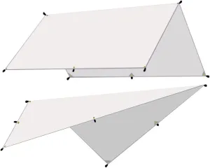 Tent Tarpaulin Awning Waterproof Tarpaulin Tent Shade Ultralight Garden Canopy Shade Outdoor Camping Hammock Travel Beach Awning (3 3x4m)